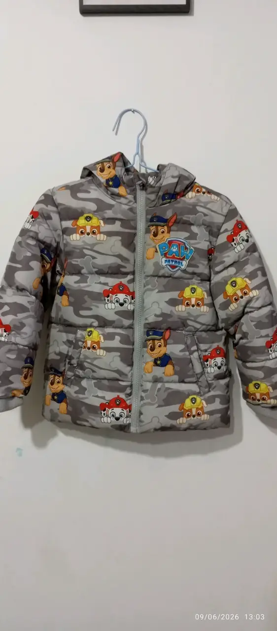 Chaqueta infantil Paw Patrol talla 4