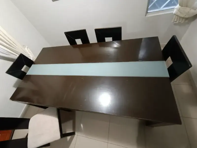 Comedor 6 sillas madera oscuro - 4