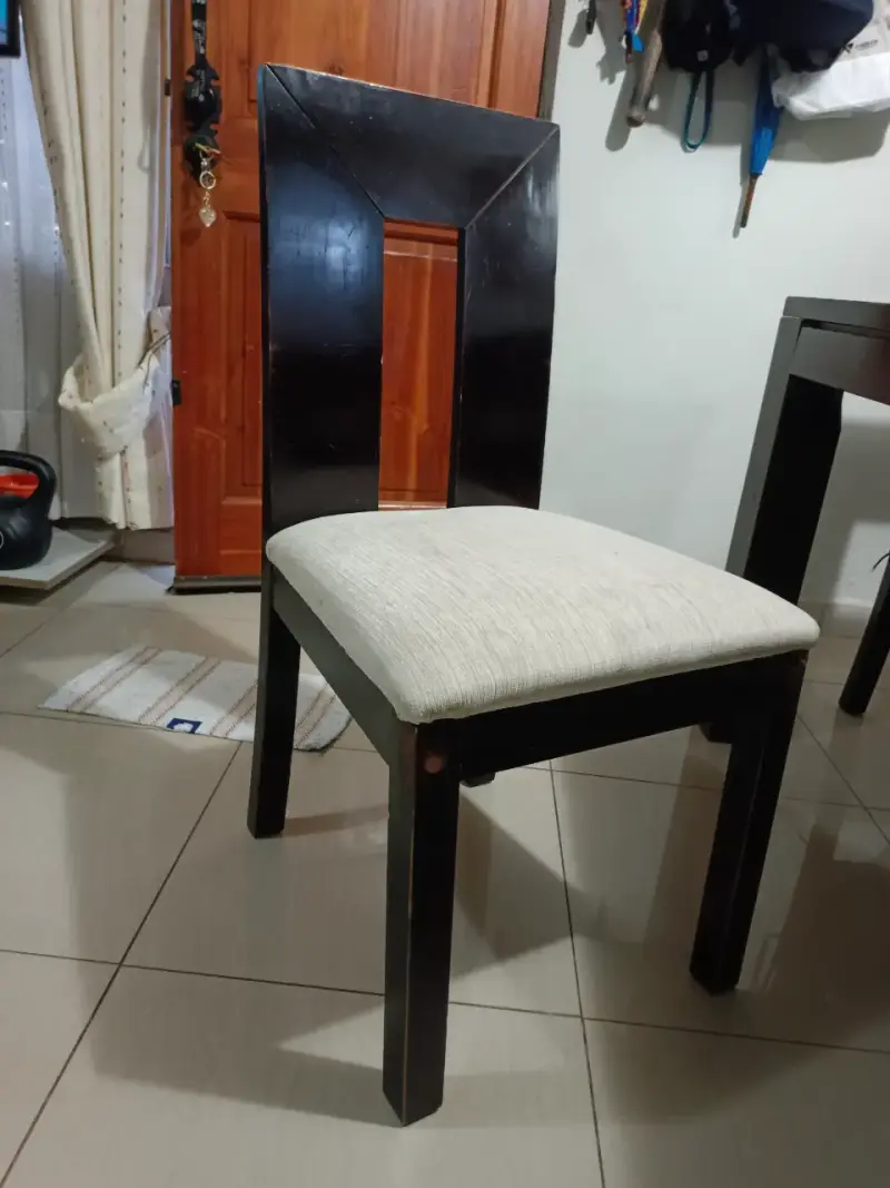 Comedor 6 sillas madera oscuro - 6