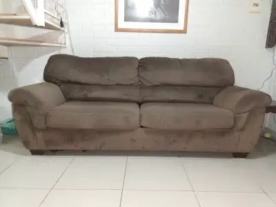 Sofá cama de dos plazas café - miniatura 1