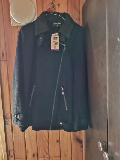Chaqueta negra de lana Barbados - miniatura 1
