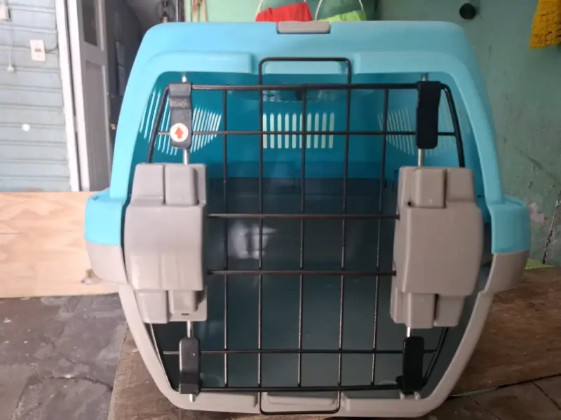 Transportadora para mascotas azul - 1