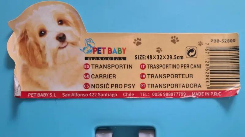 Transportadora para mascotas azul - 5