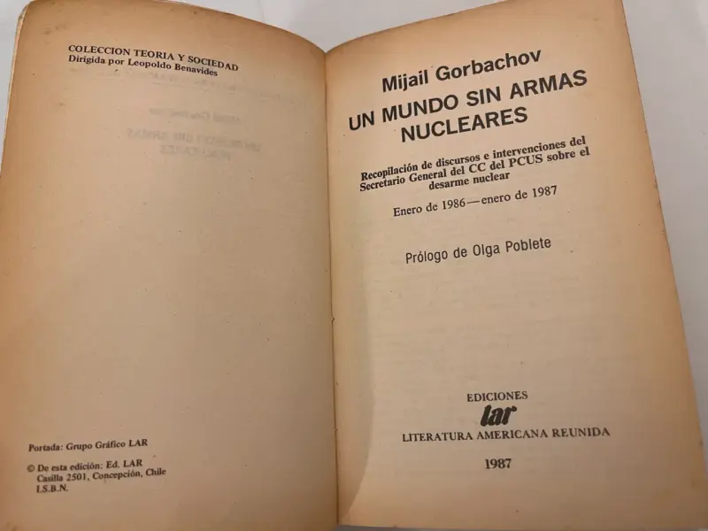'Un Mundo Sin Armas Nucleares' M. Gorbachov - 4