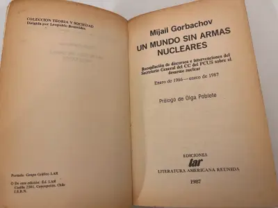 'Un Mundo Sin Armas Nucleares' M. Gorbachov - miniatura 4
