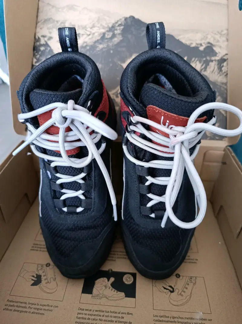 Botines trekking mujer Lippi negros y rojos 35 - 5