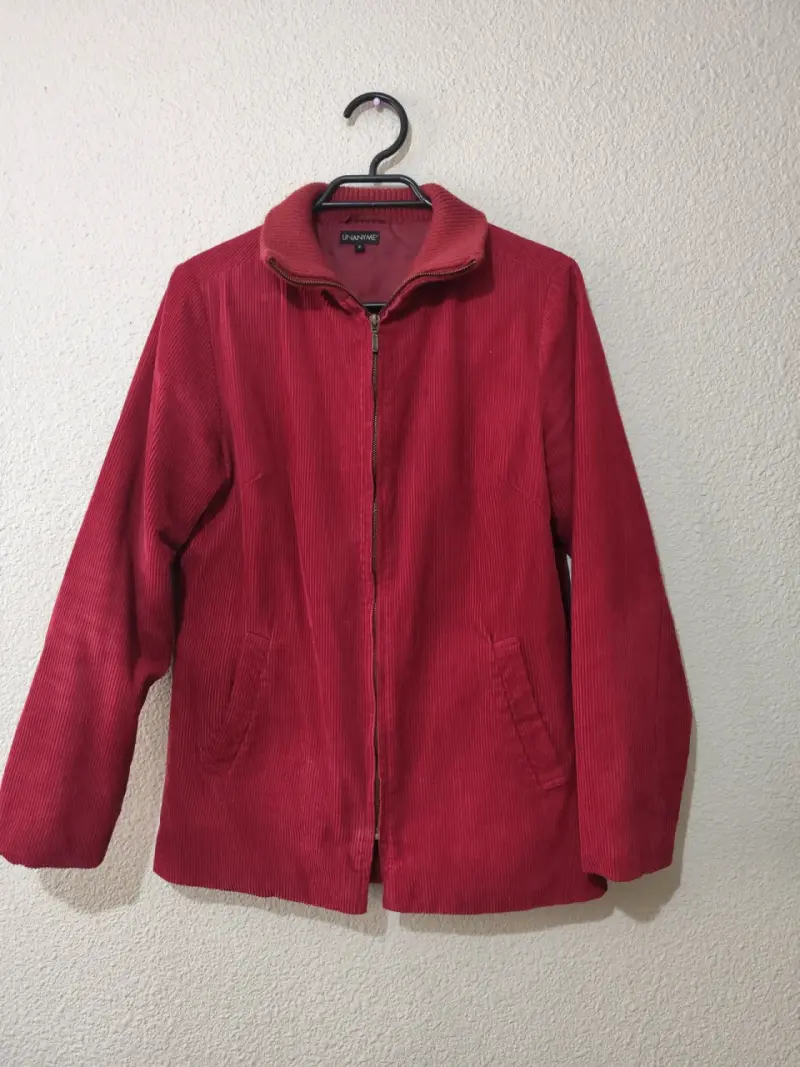 Chaqueta roja de cotele - 1
