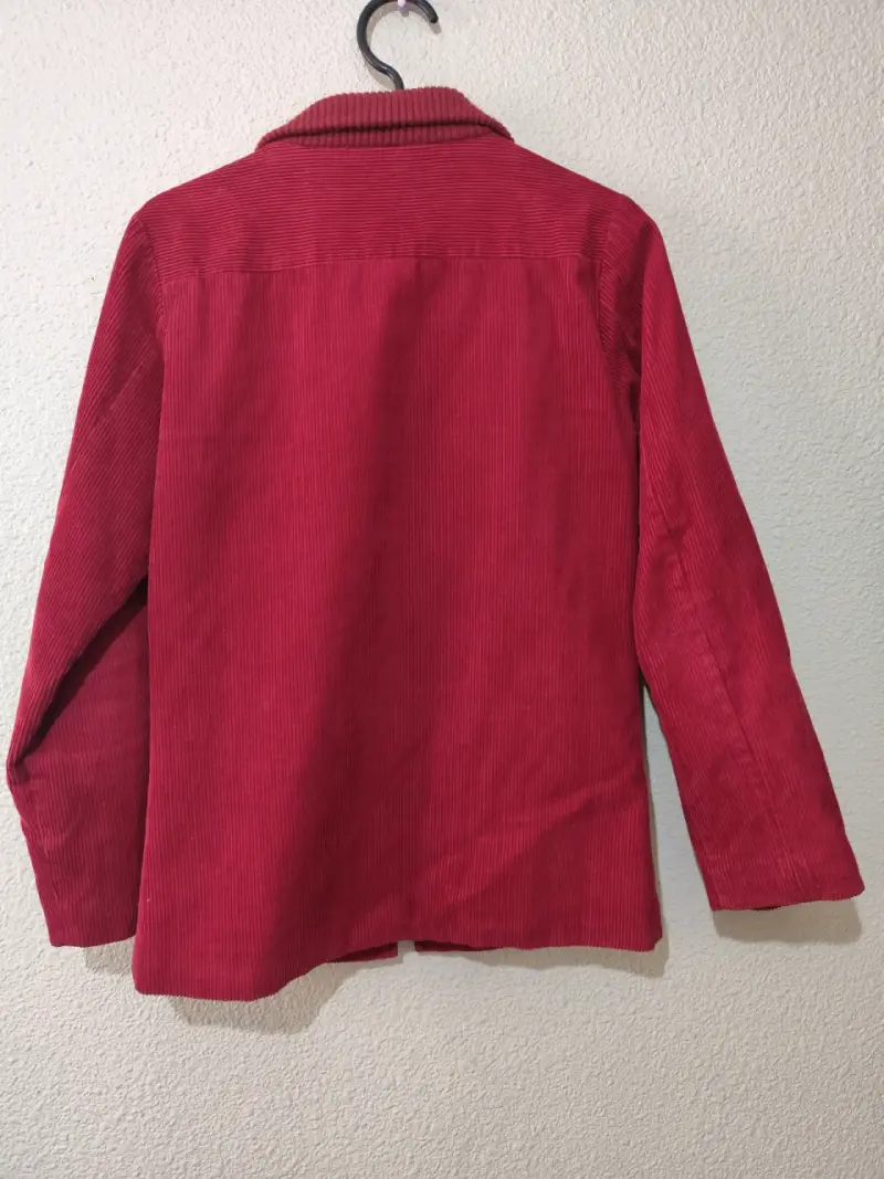 Chaqueta roja de cotele - 2
