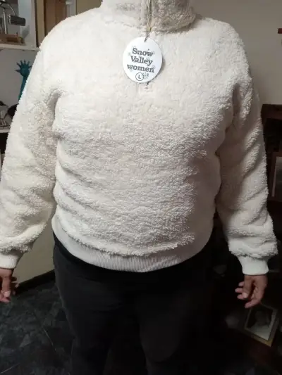Chaqueta de polar blanca - miniatura 2