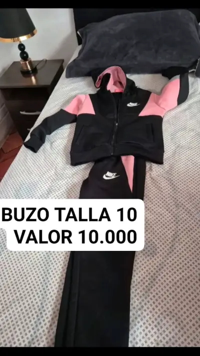 Buzo infantil negro y rosa - miniatura 1