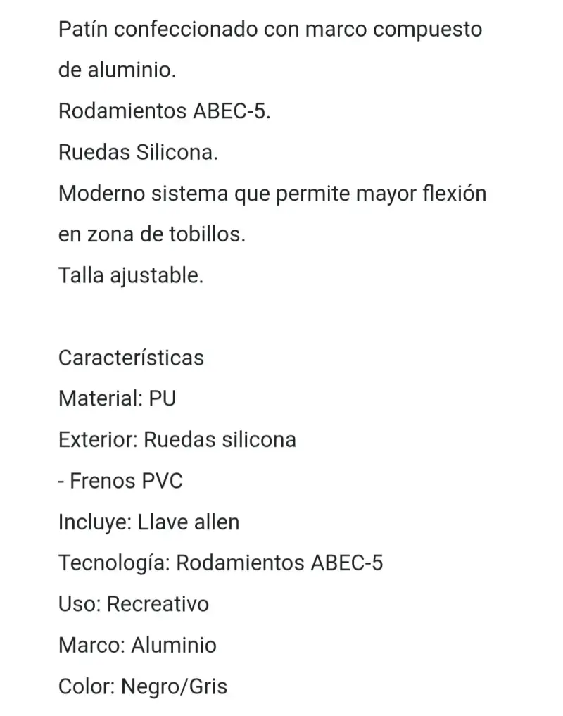 PATINES EN LINEA RIDER VELOCITY NEG/GRIS - 4