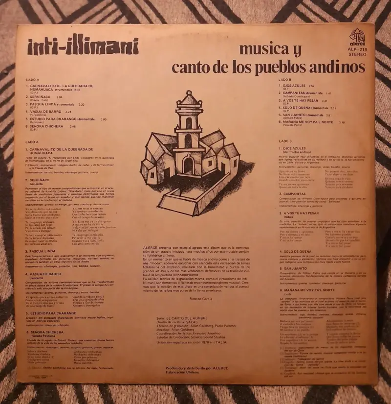 Vinilo Inti-Illimani - Música Andina - 2