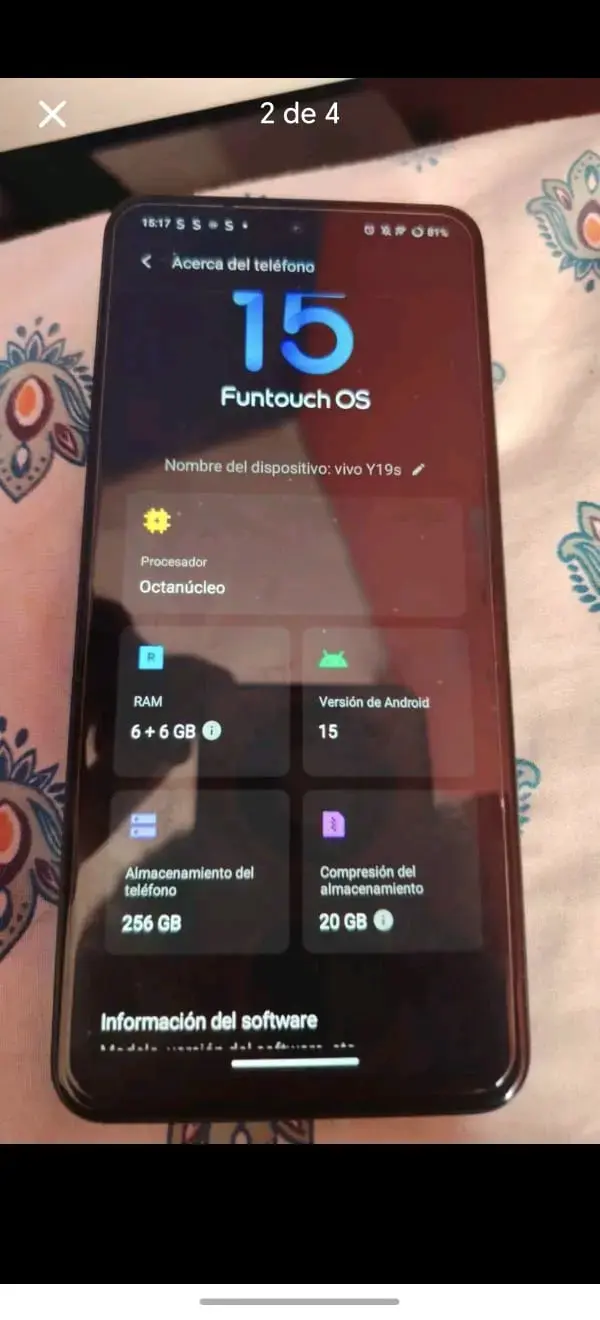 Celular Vivo Y19s negro - 2