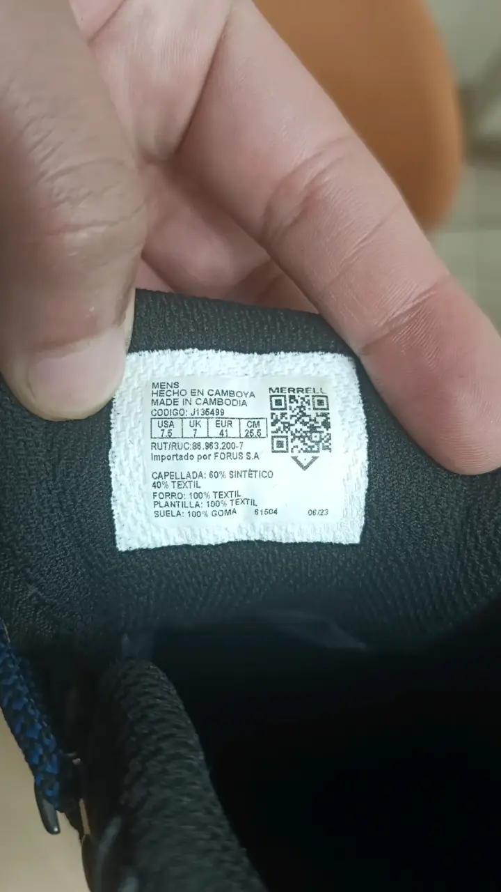 Zapatillas de senderismo negras Merrell - 5