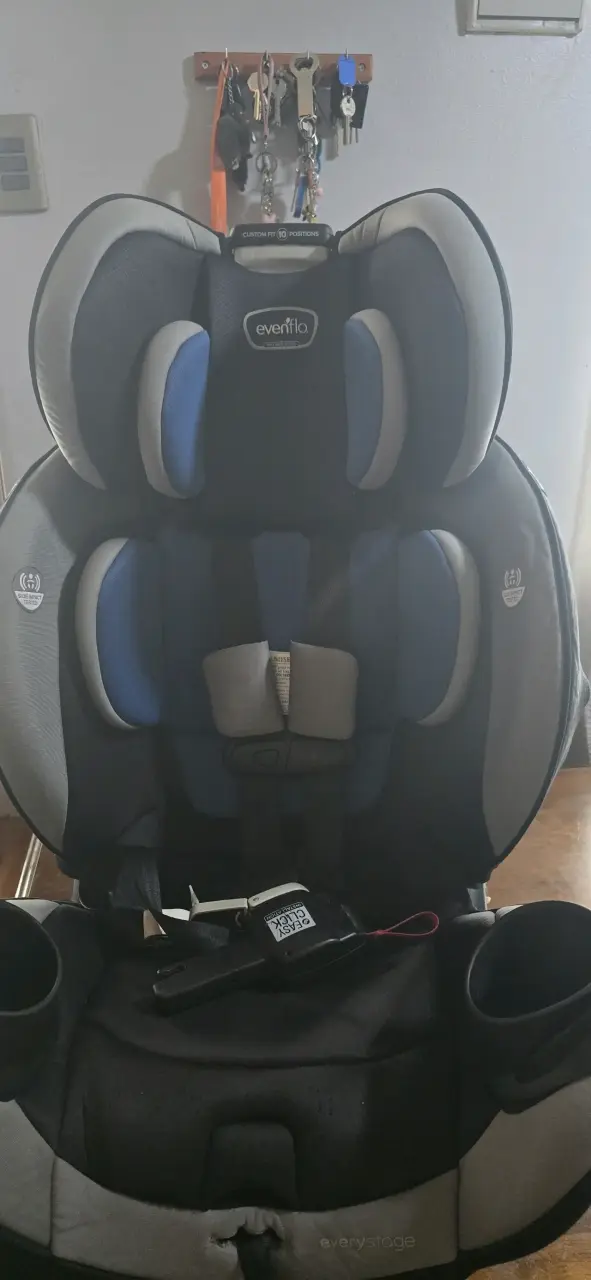 Silla de auto Evenflo azul y gris - 1