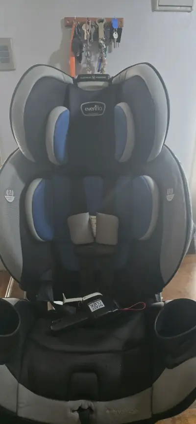 Silla de auto Evenflo azul y gris - miniatura 1