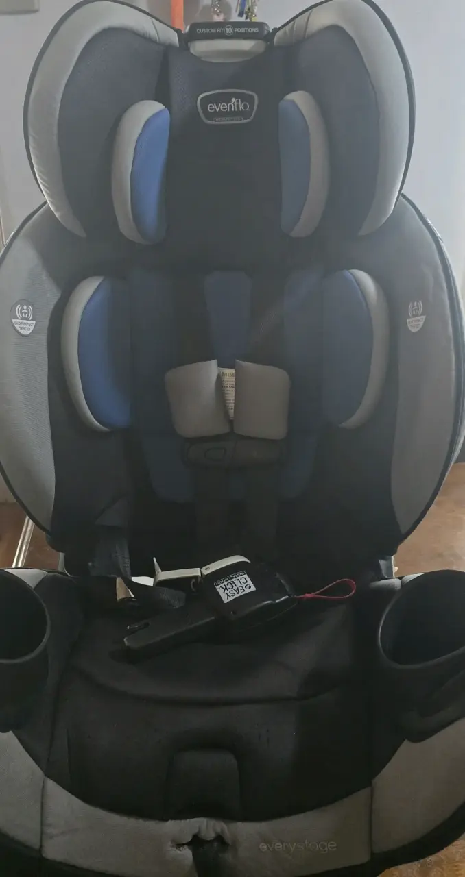 Silla de auto Evenflo azul y gris - 2