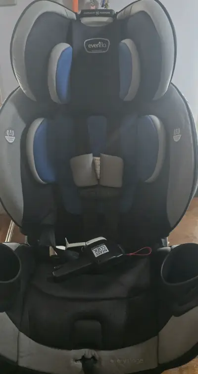 Silla de auto Evenflo azul y gris - miniatura 2