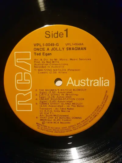 Vinilo Ted Egan Once a Jolly Swagman - miniatura 6