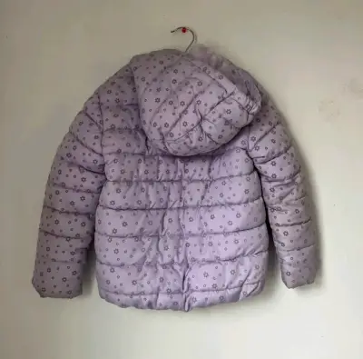 Parka lila con flores talla 6 - miniatura 2