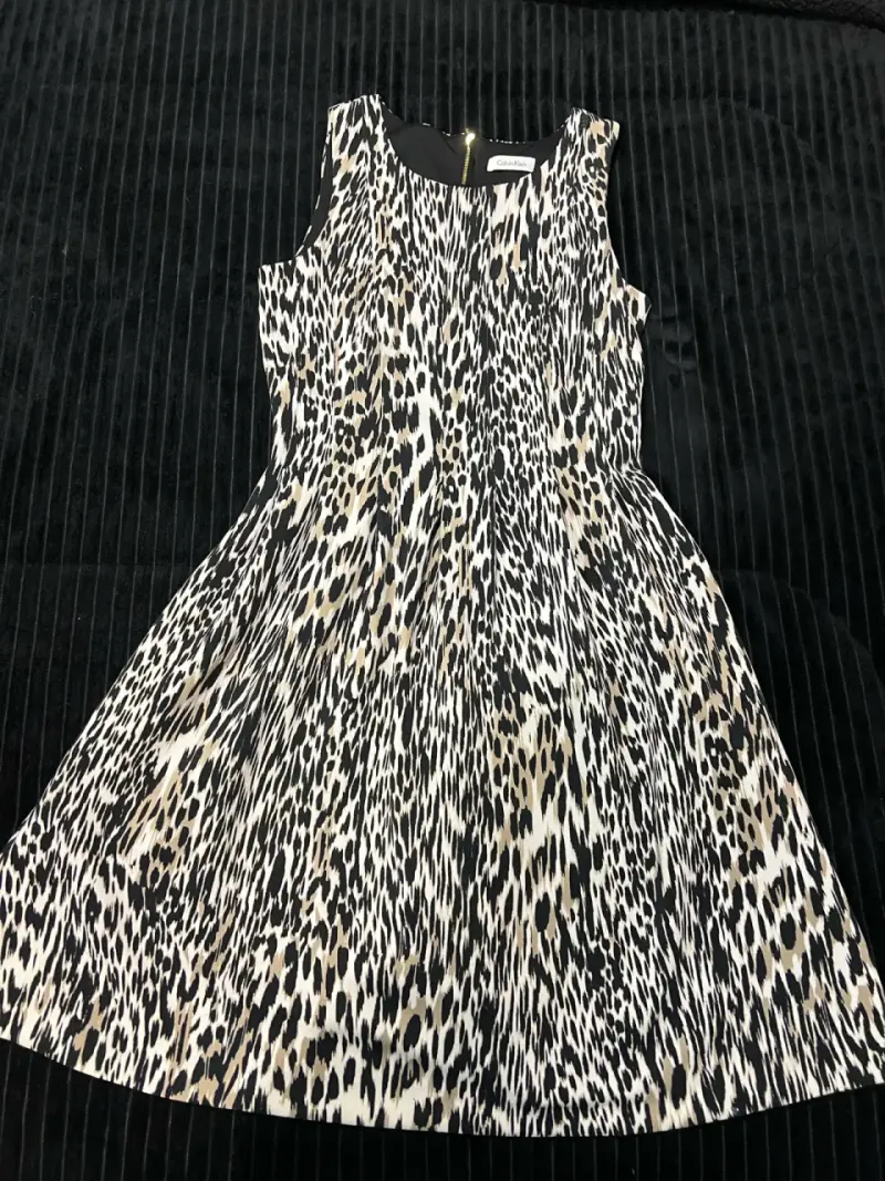 Vestido Calvin klein estampado animal print - 1