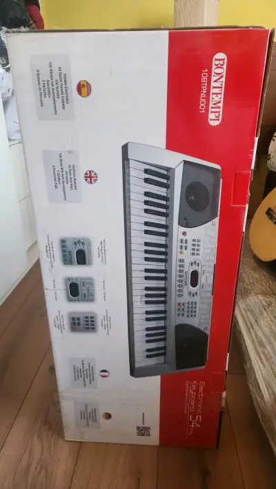 Teclado Bontempi con soporte bicleta Bianchi roja - miniatura 2