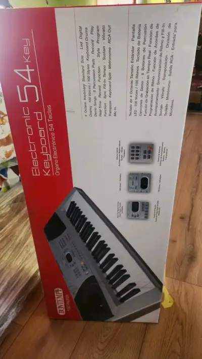 Teclado Bontempi con soporte bicleta Bianchi roja - miniatura 3