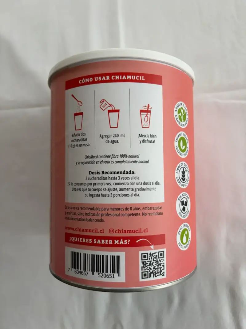 Suplemento de Fibra de Chía sabor Cereza🍒 - 2