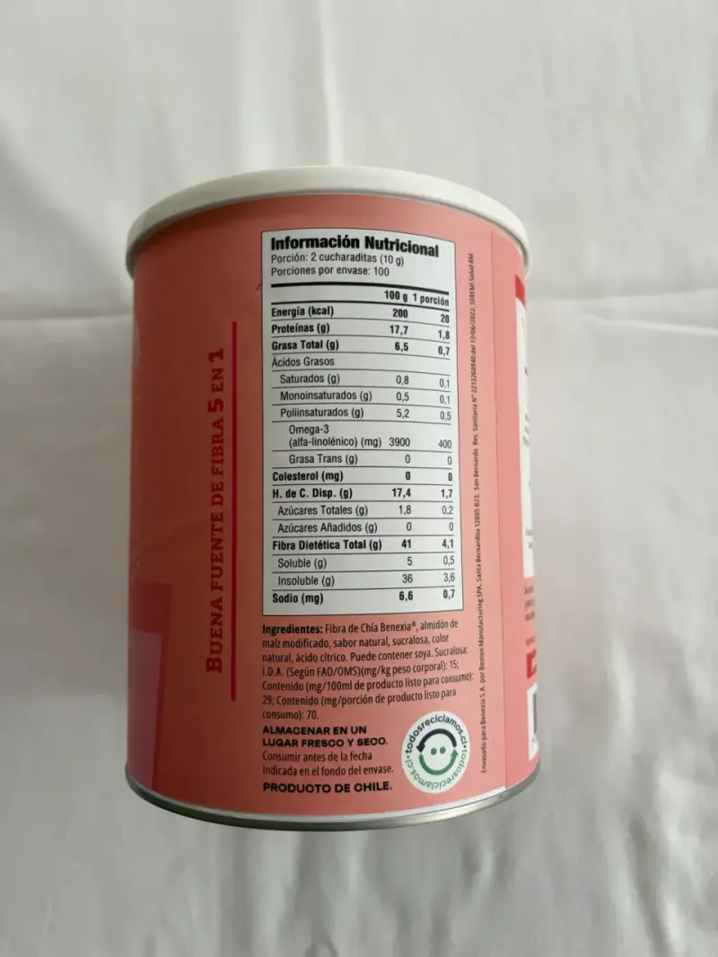 Suplemento de Fibra de Chía sabor Cereza🍒 - 3