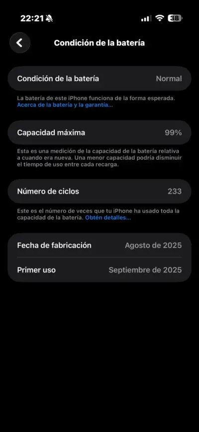 Teléfono iPhone 17 Air  buen estado - miniatura 5