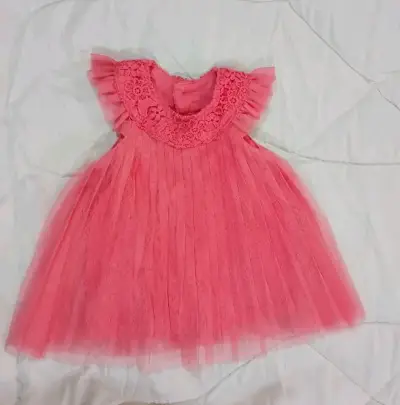 Vestido de bebé rosa - miniatura 1