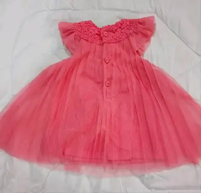 Vestido de bebé rosa - miniatura 2