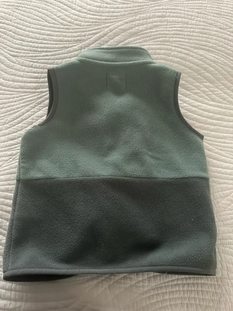 Chaleco polar sin manga verde para niño - 2