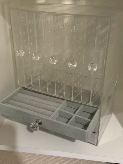 Organizador joyas acrilico con cajones (2) - miniatura 3