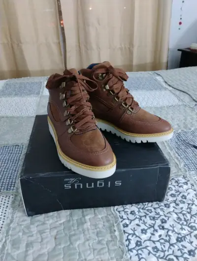 Botas de cuero marrón - miniatura 1
