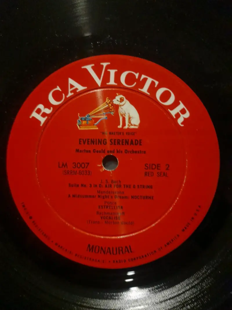 Vinilo Evening Serenade de Morton Gould - 4