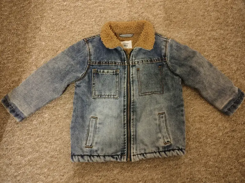 Chaqueta de mezclilla infantil con forro Colloky