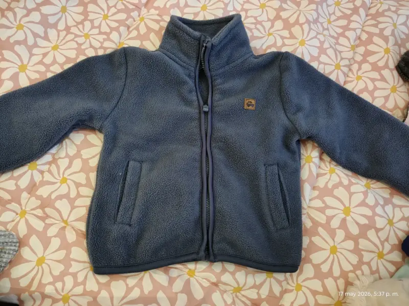 Chaqueta infantil de mezclilla con parches - 2