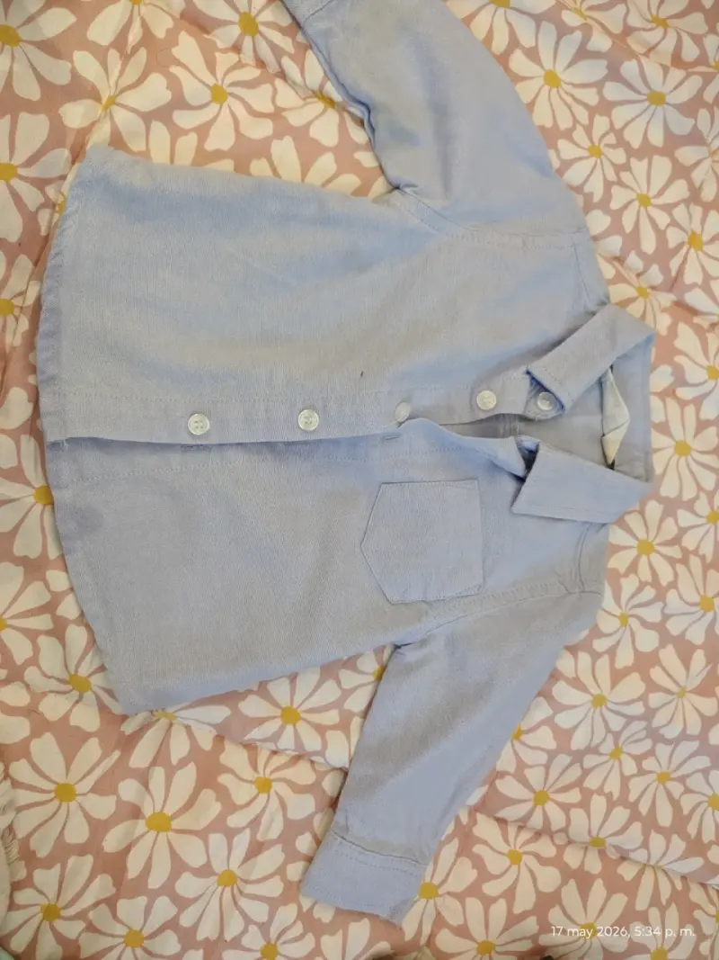 Chaqueta infantil de mezclilla con parches - 4