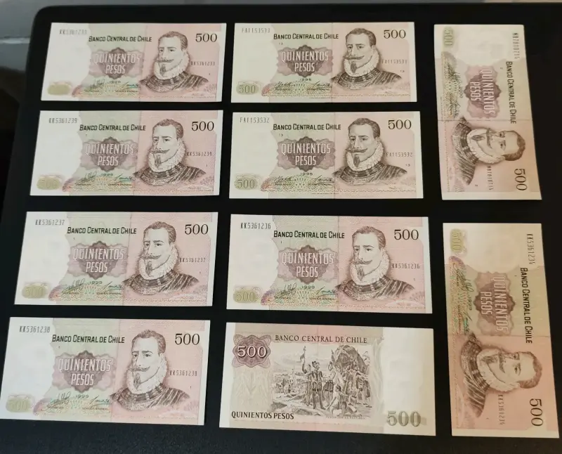 Billetes de 500 pesos chilenos C/U - 1