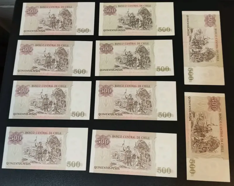 Billetes de 500 pesos chilenos C/U - 2
