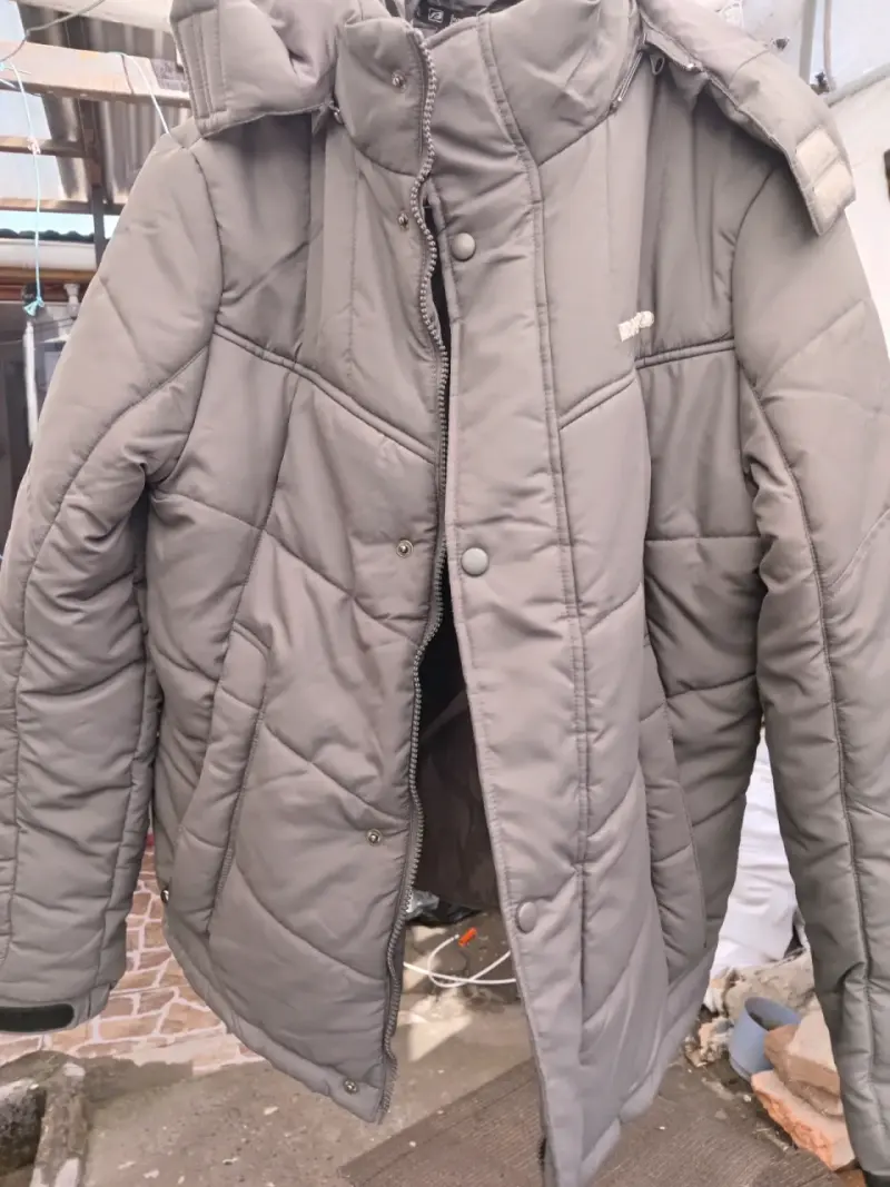 Chaqueta acolchada gris - 1