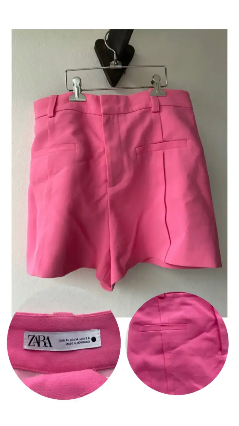 Shorts rosados Zara talla M