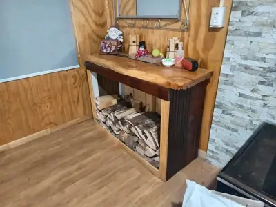 Mesa de madera rústica - miniatura 3