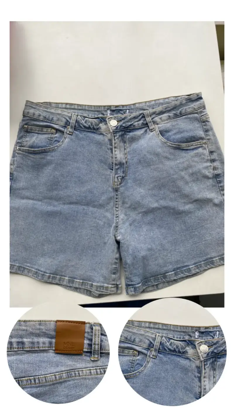 Shorts de mezclilla azul claro