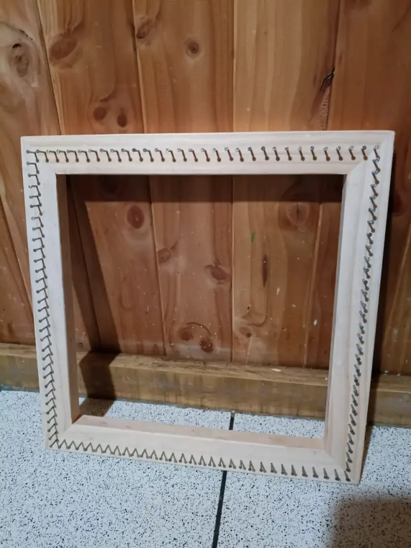 Telar cuadrado de madera 30x30 - 1