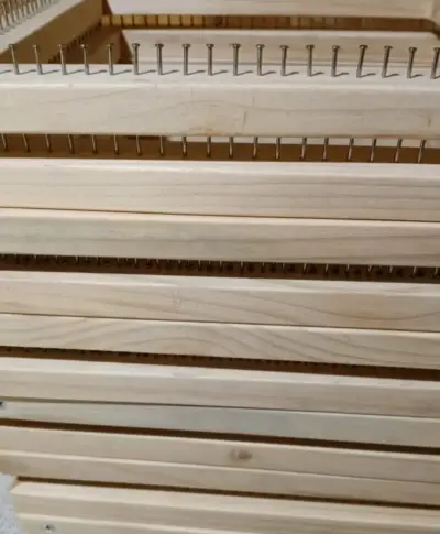 Telar cuadrado de madera 30x30 - miniatura 2