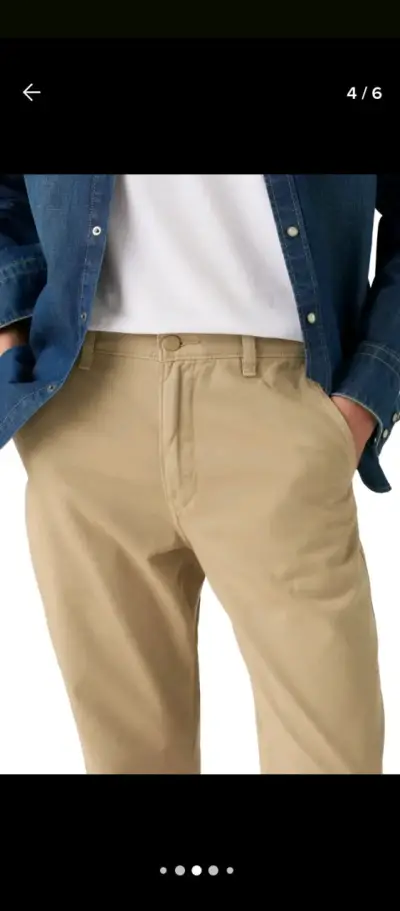 Pantalones beige casuales Levi's - miniatura 1