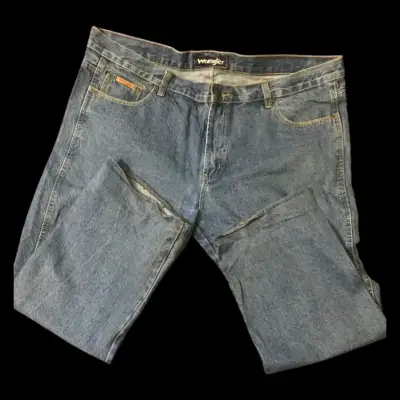 Jeans Wrangler azules usados - miniatura 1