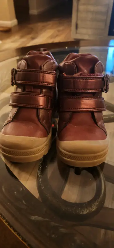 Botines infantiles burdeos - miniatura 4
